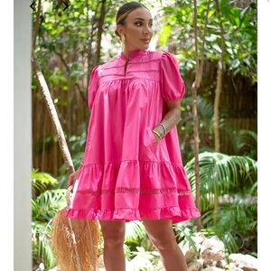 Byegreis Leticia pink dress Small